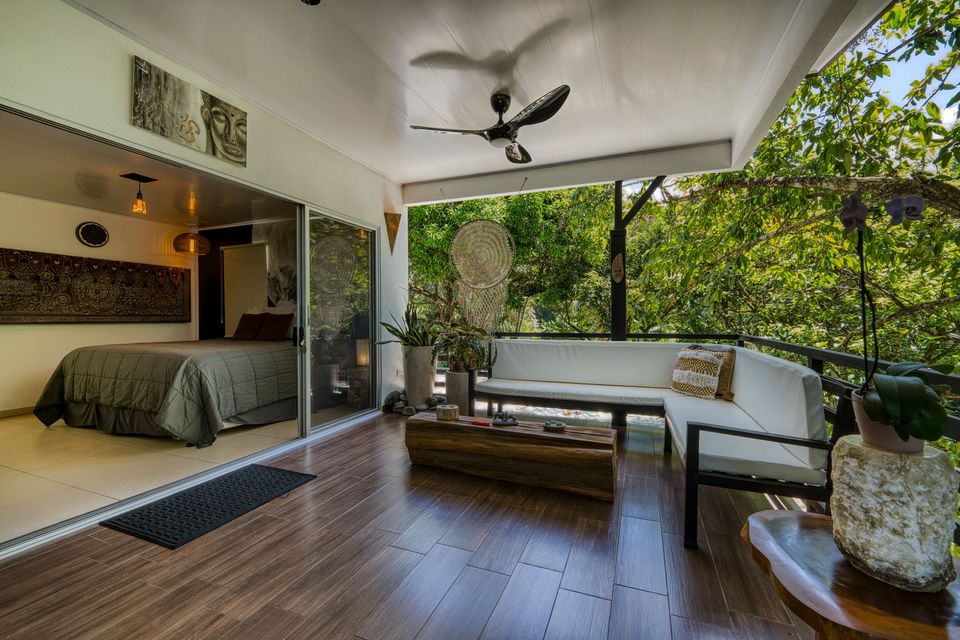 An eco-luxury suite at the retreat center